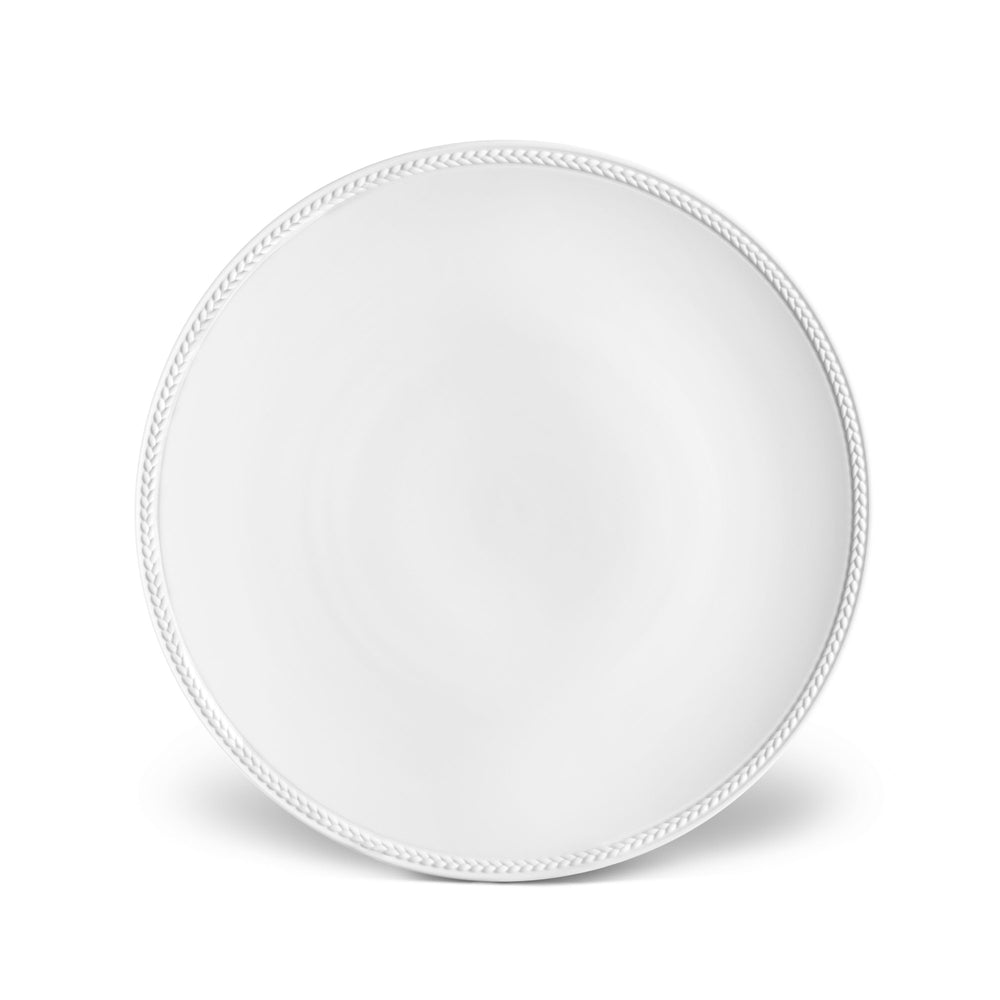 Soie Tressée Dinner Plate - White