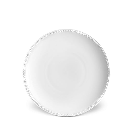 Soie Tressée Soup Plate - White