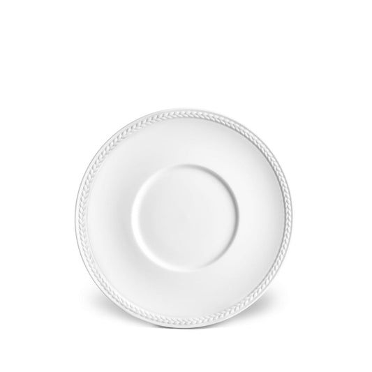 Soie Tressée Saucer - White