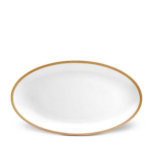 Soie Tressée Large Oval Platter - Gold