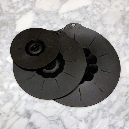 Silicone Suction Lid Set - Black