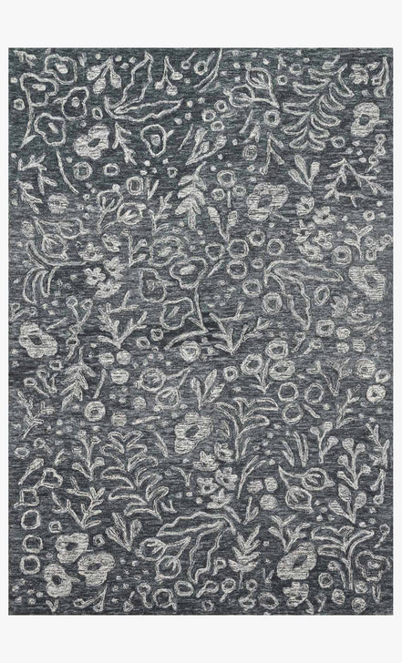 Rifle Paper Co x Loloi Tapestry Rug - Charcoal (Final Sale)