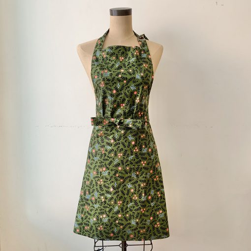 Rifle Paper Co Apron - Wonderland Rose Garden Moss