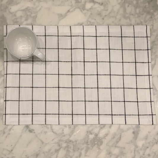 Vintage Wash Placemat - Black