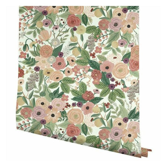 Rifle Paper Co Garden Party Wallpaper - Burgundy Multi