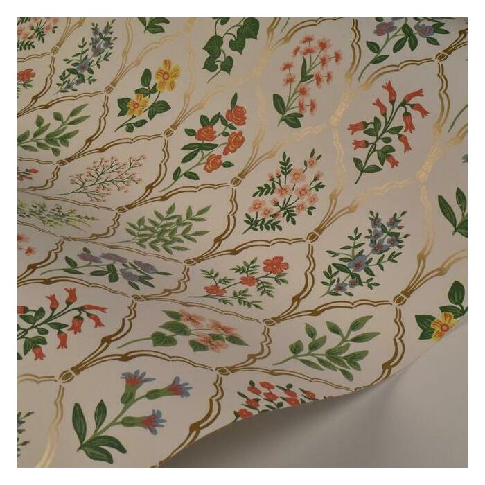 Rifle Paper Co Hawthorne Wallpaper - Rose Multi