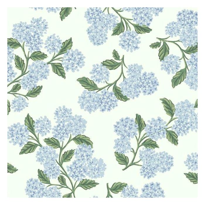 Rifle Paper Co Hydrangea Wallpaper - Blue & White
