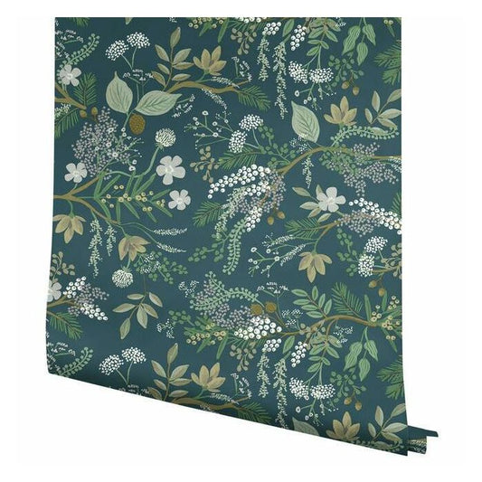 Rifle Paper Co Juniper Forest Wallpaper - Evergreen