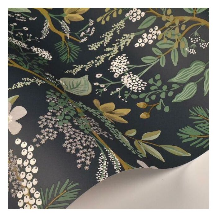 Rifle Paper Co Juniper Forest Wallpaper - Evergreen