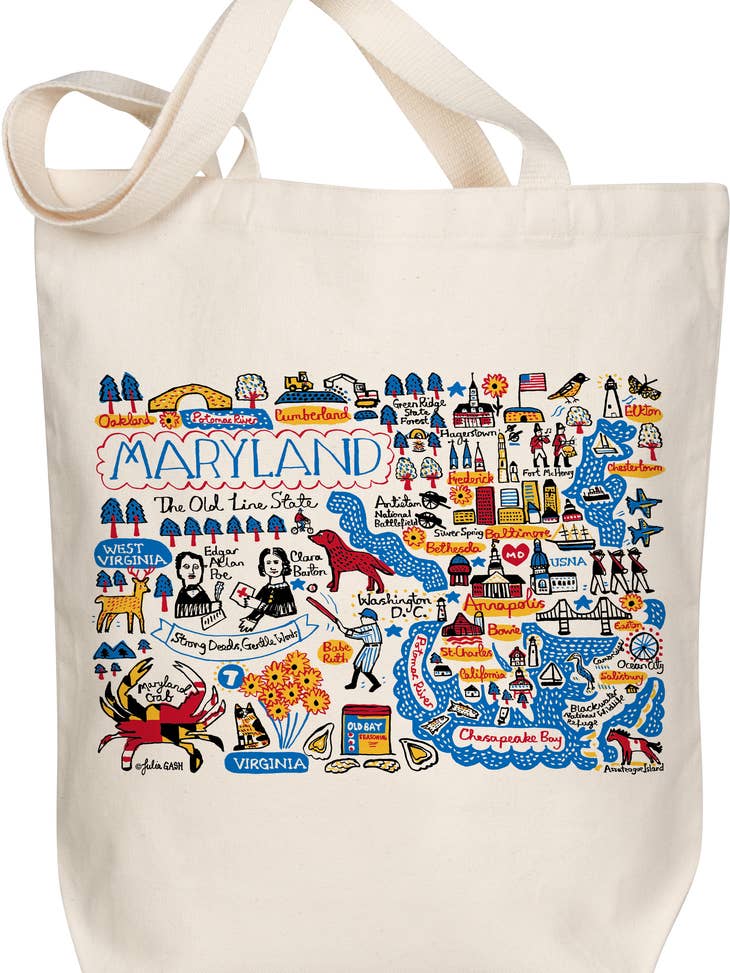 Maryland Map Tote