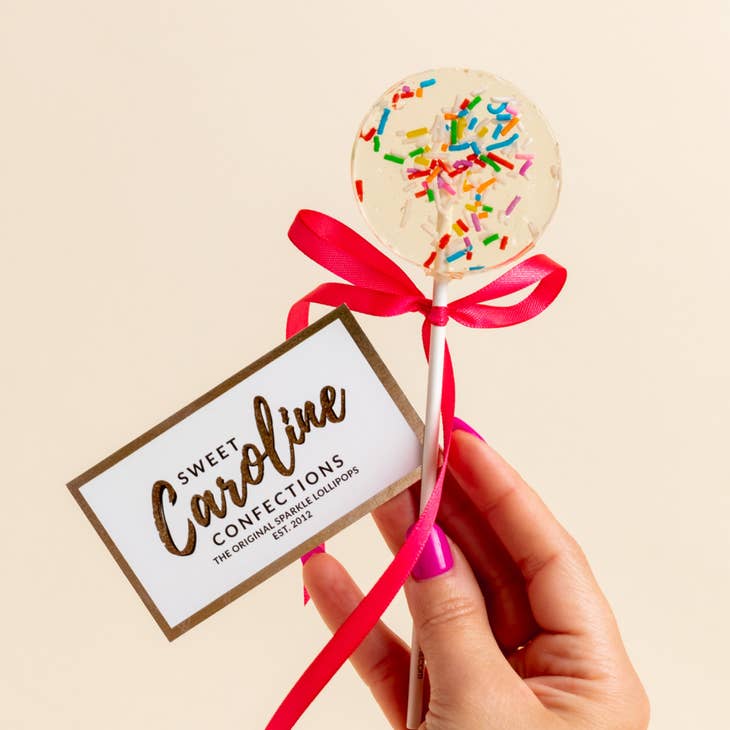 Funfetti Sparkle Lollipop - Marshmallow