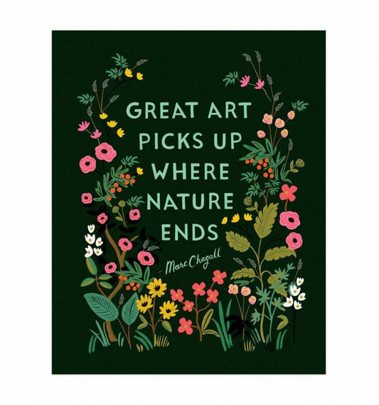 Rifle Paper Co 8x10 Art Print - Chagall Quote