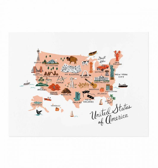 Rifle Paper Co 8x10 Print - United States of America