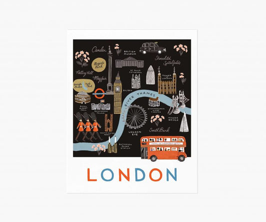 Rifle Paper Co 8x10 Art Print - London Map