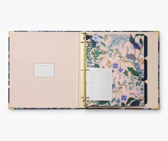 Rifle Paper Co Classic Binder - Peacock