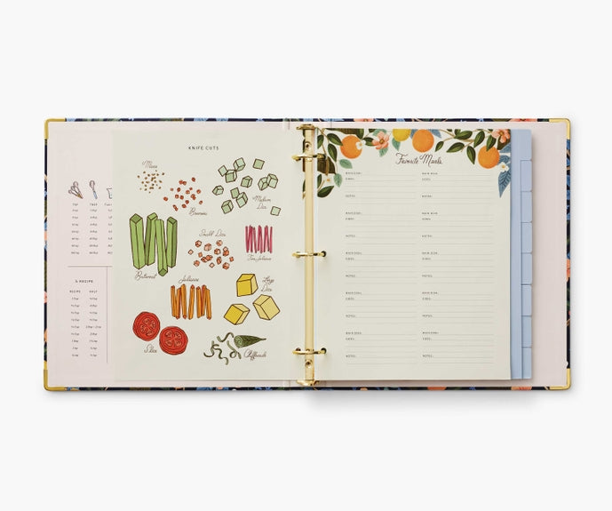 Rifle Paper Co Recipe Binder - Citrus Grove