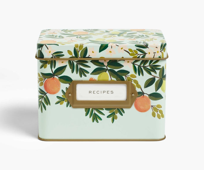 Rifle Paper Co Recipe Box - Citrus Floral