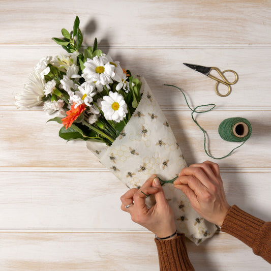 XL Beeswax Wrap - Bees