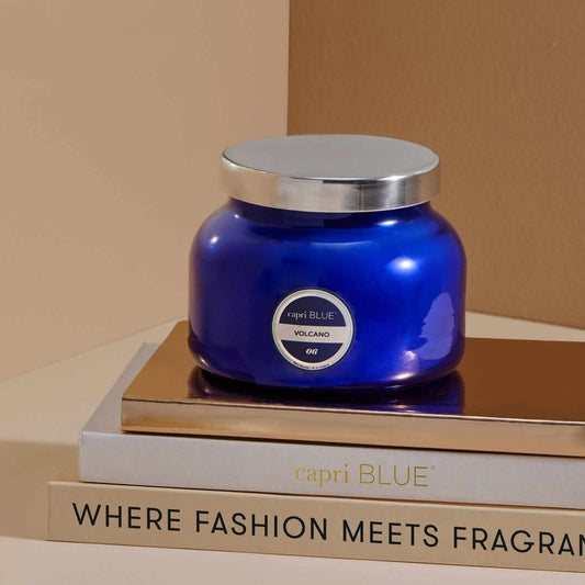 Capri Blue Volcano Candle - Blue