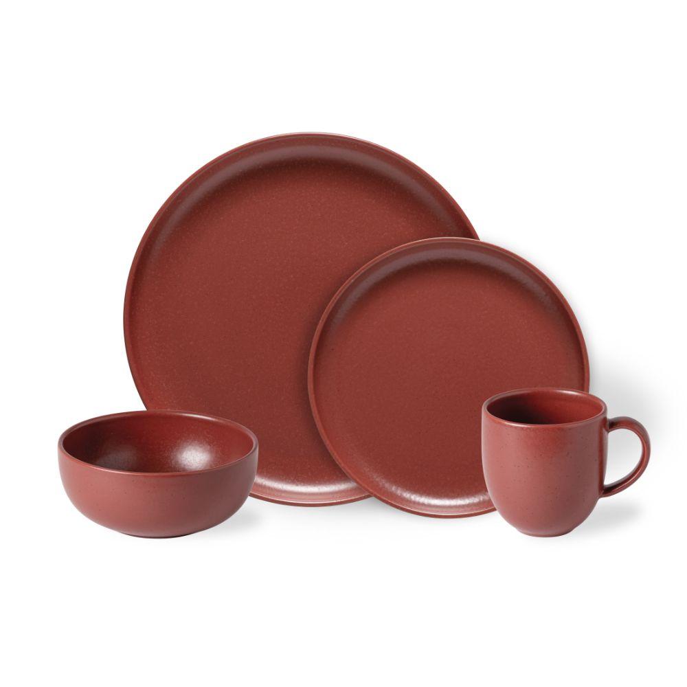 Pacifica 4pc Place Setting - Cayenne