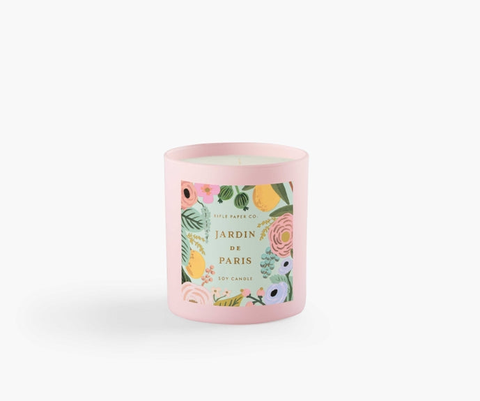 Rifle Paper Co Glass Candle - Jardin de Paris