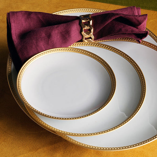 Soie Tressée Bread Plate - Gold