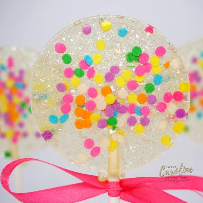 Celebration Sparkle Lollipop - Birthday Cake