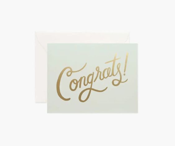 Rifle Paper Co Card - Timeless Congrats