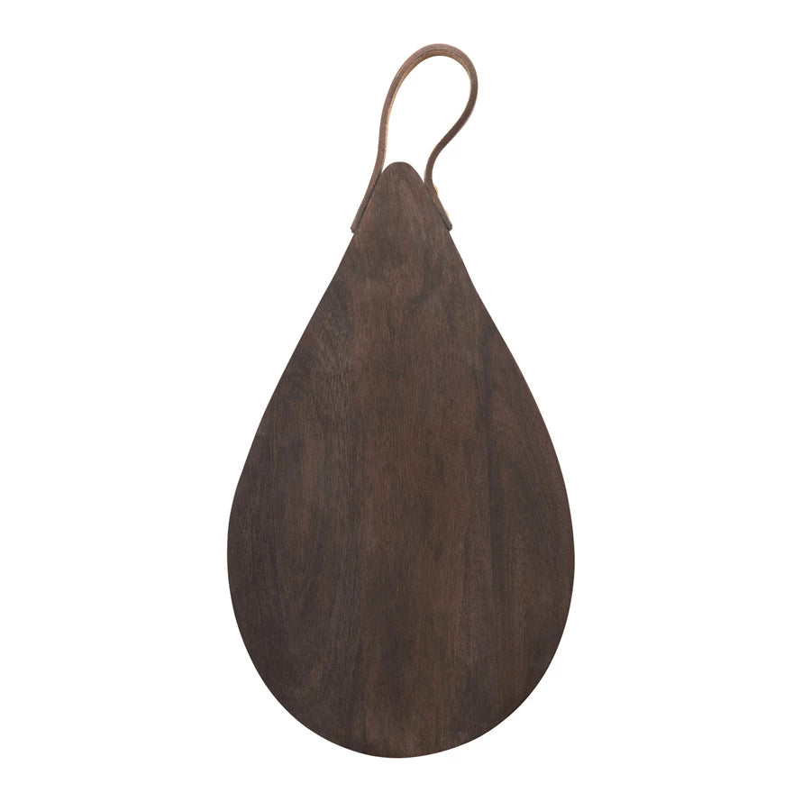 Wood & Leather Cheese Board