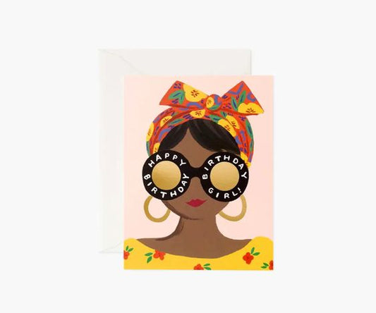 Rifle Paper Co Card - Scarf Birthday Girl