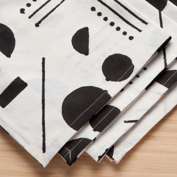 Block Print Napkins - Domino