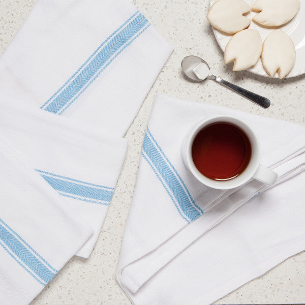 Brooklyn Stripe Towel Set - Turquoise