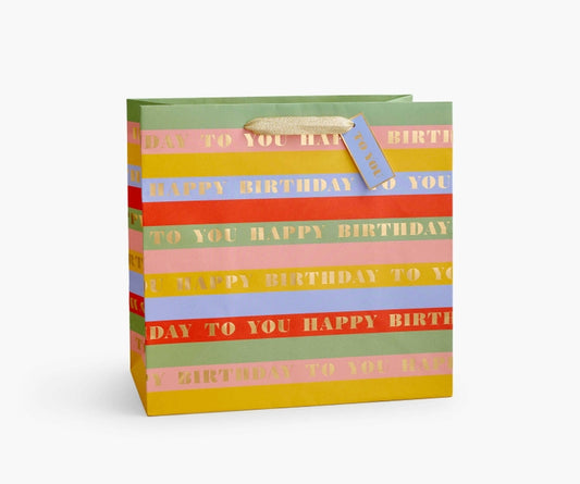Rifle Paper Co Large Gift Bag - Birthday Wishes