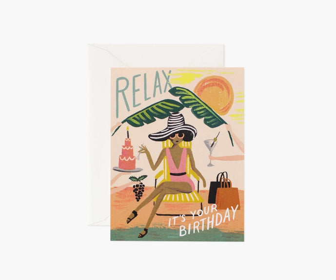 Rifle Paper Co Card - Relax Birthday