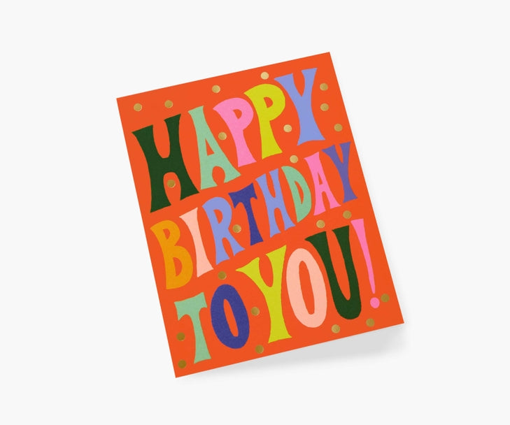 Rifle Paper Co Card - Groovy Birthday