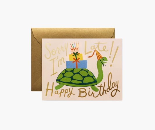 Rifle Paper Co Card - Turtle Belated