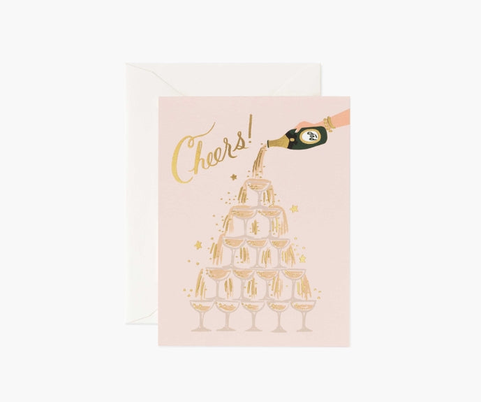 Rifle Paper Co Card - Champagne Tower Cheers