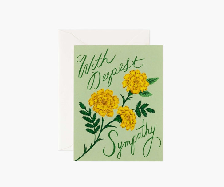 Rifle Paper Co Card - Marigold Sympathy