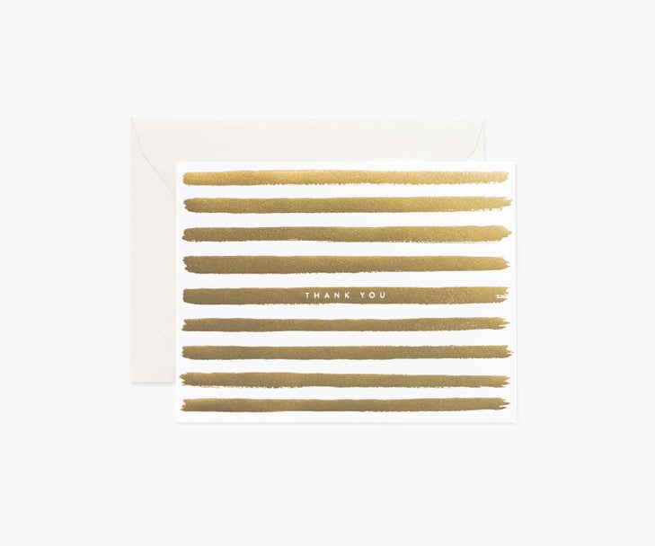 Rifle Paper Co Card - Gold Stripes