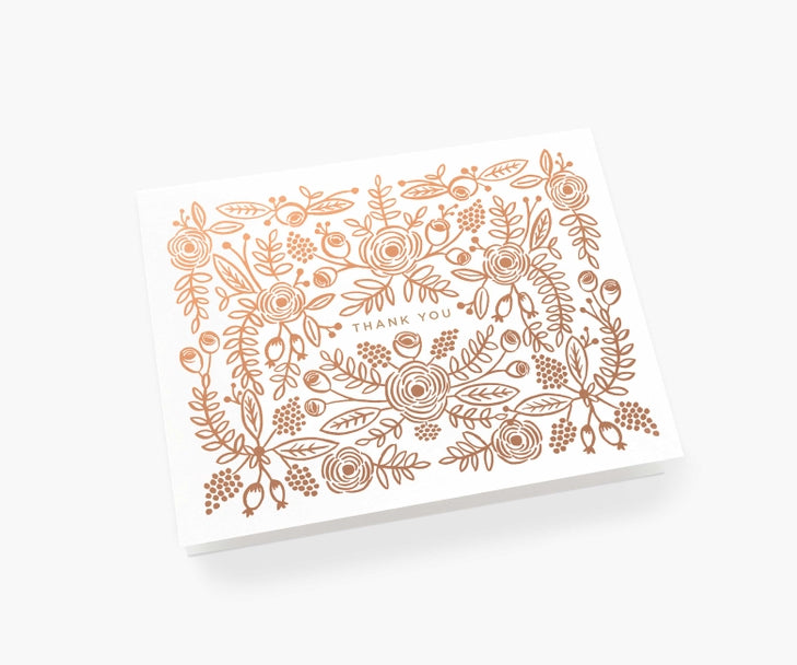 Rifle Paper Co Card - Rose Gold Thank You