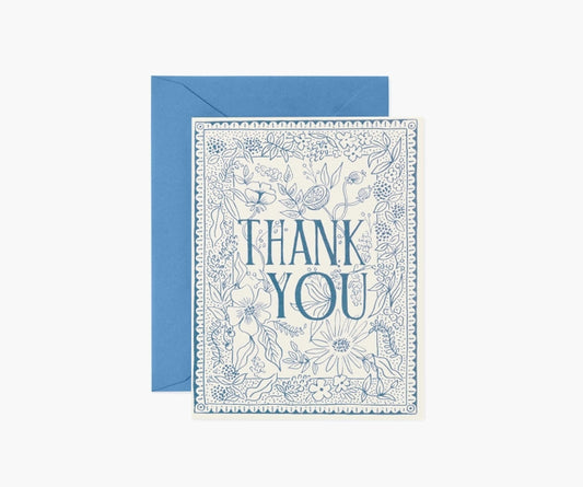 Rifle Paper Co Card - Delft Thank You