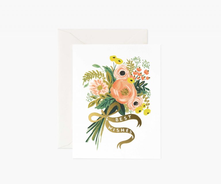 Rifle Paper Co Card - Best Wishes Bouquet