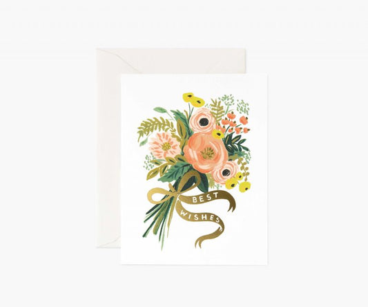 Rifle Paper Co Card - Best Wishes Bouquet