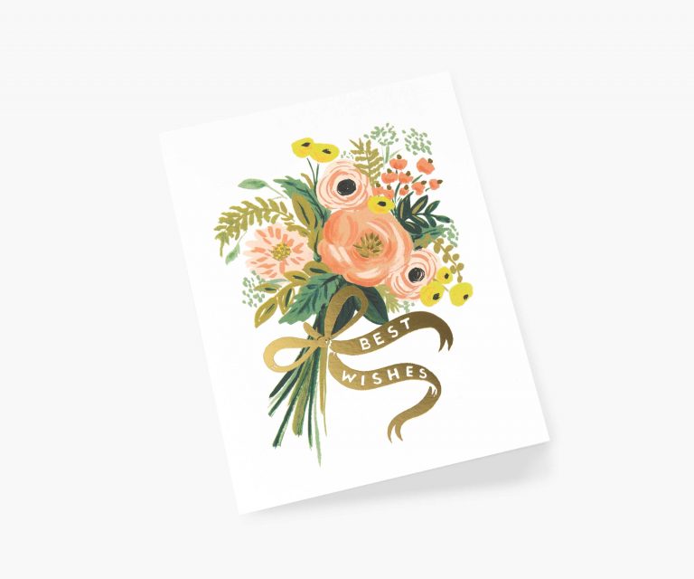 Rifle Paper Co Card - Best Wishes Bouquet