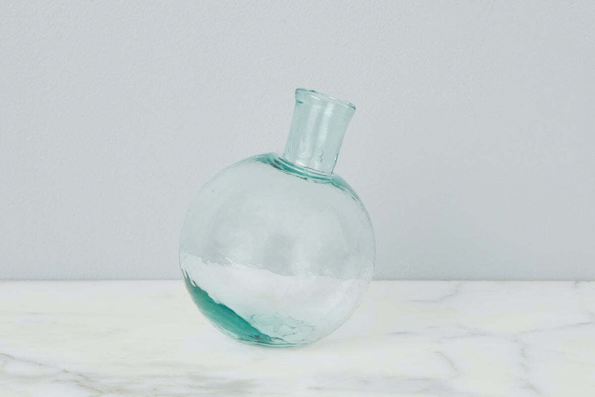 Clear Sphere Bud Vase