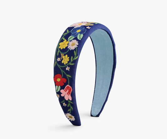 Rifle Paper Co Embroidered Headband - Strawberry Fields