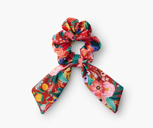 Rifle Paper Co Embellished Scrunchie - Garden Party Rust