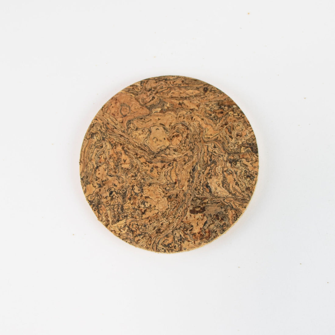 Natural Cork Round Coaster Set