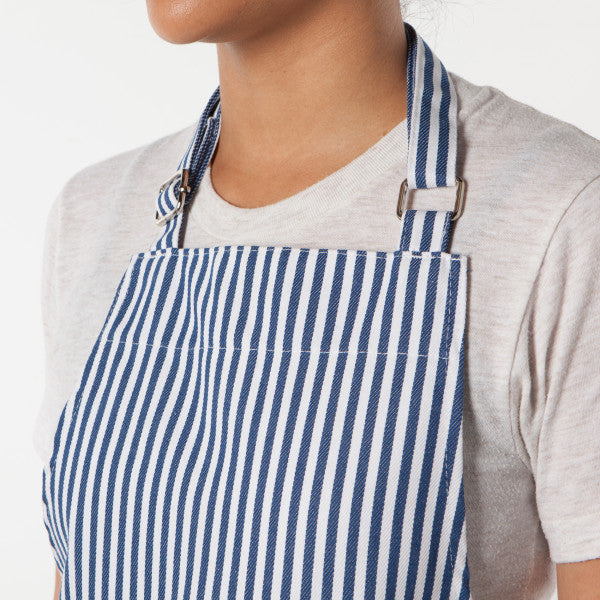 Chef Apron - Pinstripe Blue