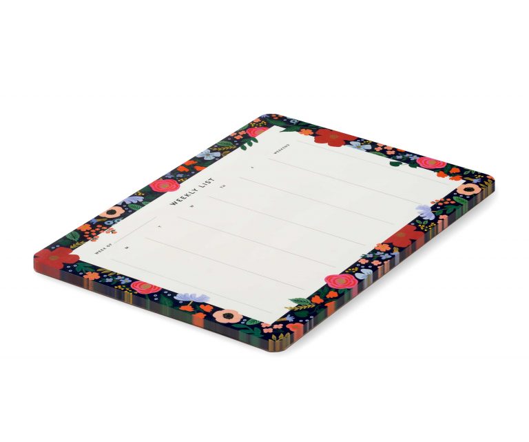 Rifle Paper Co Weekly Desk Pad - Wild Rose